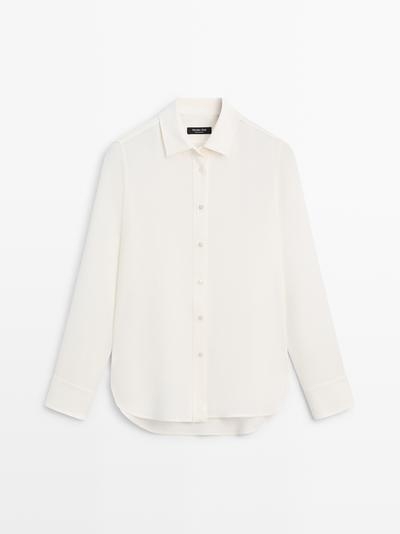 Massimo Dutti Рубашка свободного кроя с воротником