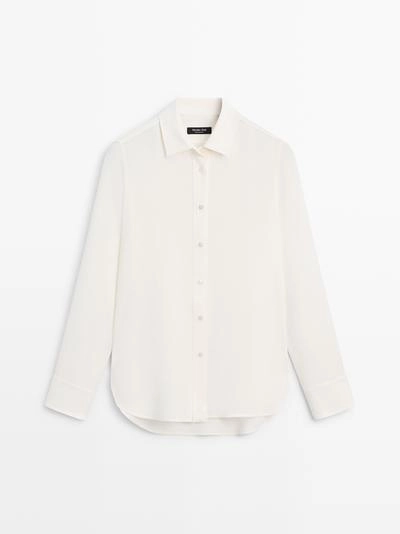 Рубашка свободного кроя с воротником- Заказать в России