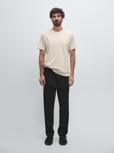 Massimo Dutti Футболка с круглым вырезом REGULAR FIT