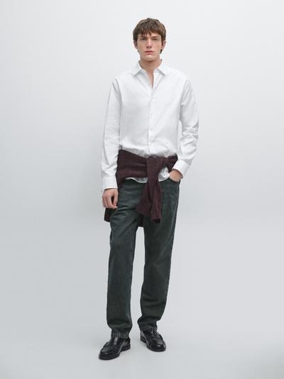Massimo Dutti Рубашка REGULAR FIT с текстурой