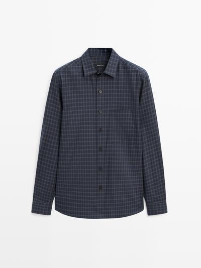 Massimo Dutti Рубашка в клетку свободного кроя