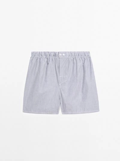 Полосатые боксеры из 100% хлопка- Заказать в России