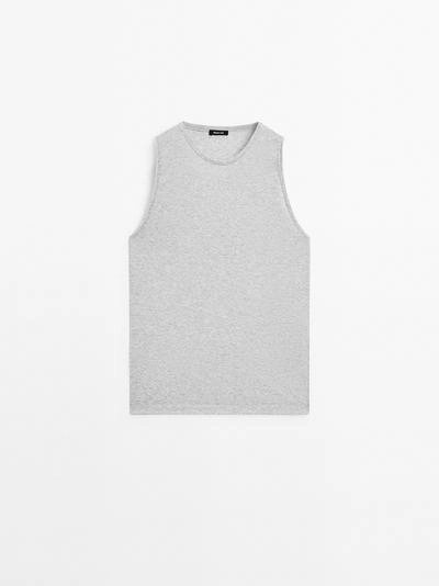 Майка без рукавов с круглым вырезом- Заказать в России