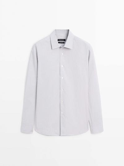 Massimo Dutti Рубашка с регулярной посадкой из 100% хлопка