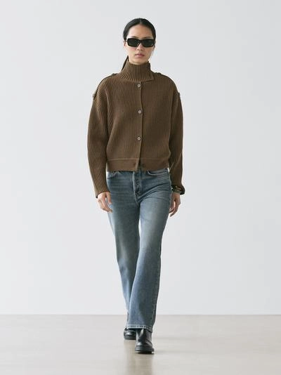 Кардиган из шерсти с деталями на пуговицах- Заказать в России