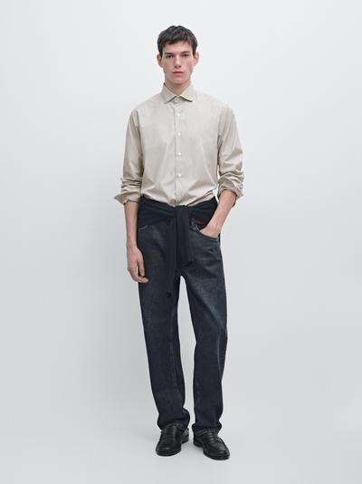 Massimo Dutti Рубашка из хлопкового поплина купить с доставкой.