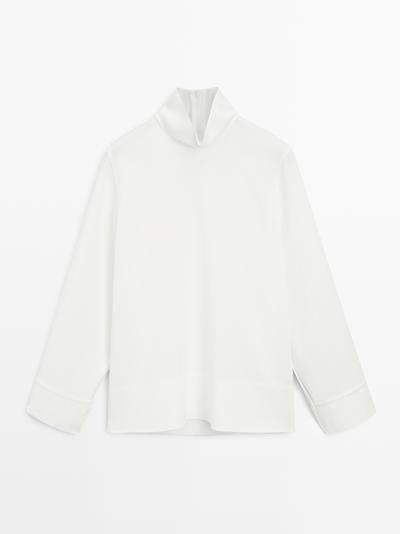 Massimo Dutti Блуза с драпировкой - студия