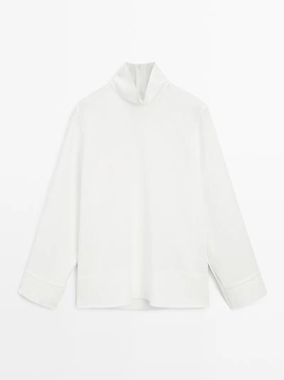 Блуза с драпировкой - студия- Заказать в России