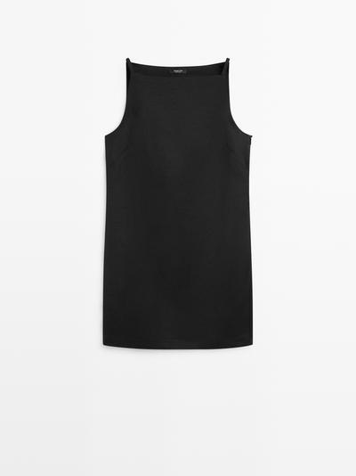 Massimo Dutti Платье мини с плавной посадкой купить с доставкой.