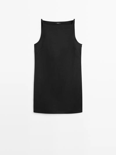 Платье мини с плавной посадкой- Заказать в России