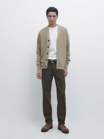 Кардиган из хлопкового трикотажа с пуговицами- Заказать в России