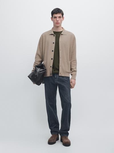 Massimo Dutti Кардиган из 100% хлопкового трикотажа