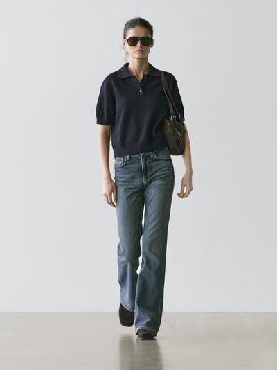 Massimo Dutti Водолазка-поло из шерстяной смеси купить с доставкой.