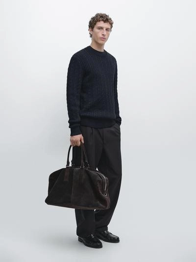 Свитер с круглым вырезом из хлопка 100%- Заказать в России