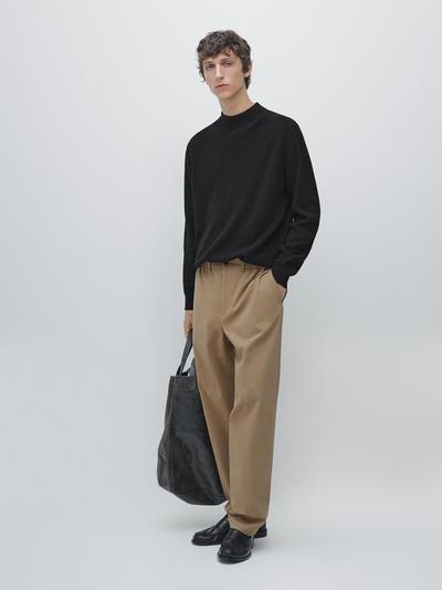 Massimo Dutti Брюки из хлопкового смесового материала в стиле джоггер купить с доставкой.