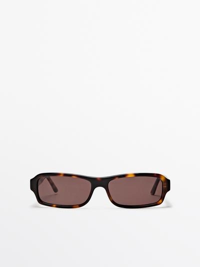 Massimo Dutti Солнечные очки с прямоугольными оправами под тортилью