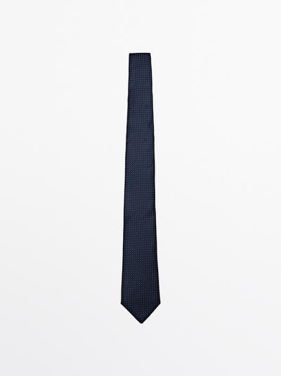 Massimo Dutti Галстук в горошек из 100% шелка