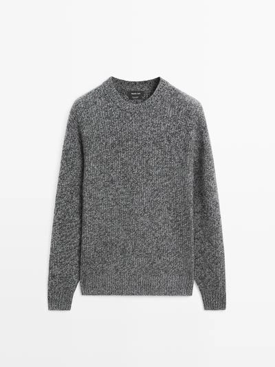 Свитер из вязанного 100% кашемира со вставками- Заказать в России