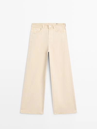 Брюки с низкой посадкой и широкими брючинами- Заказать в России