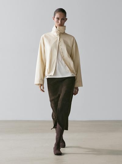 Massimo Dutti Куртка из 100% хлопка с пуговицами