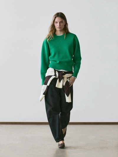 Свитер из хлопково-шерстяной смеси- Заказать в России