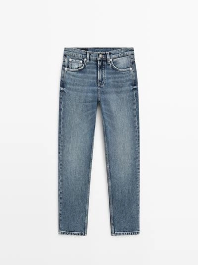 Massimo Dutti Джинсы с завышенной посадкой и укороченным силуэтом