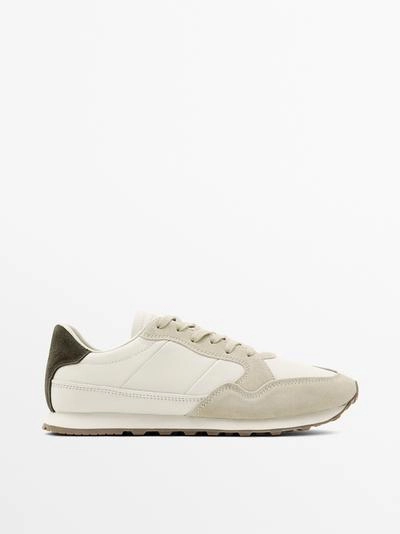 Кроссовки с контрастной задней частью- Заказать в России