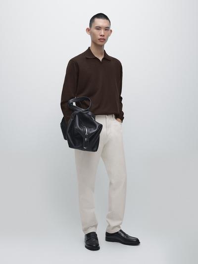 Massimo Dutti Водолазка из хлопкового трикотажа купить с доставкой.