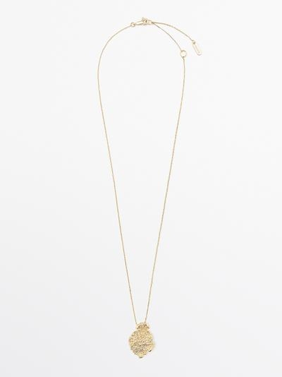 Massimo Dutti Ожерелье с мини-абстрактным подвеской купить с доставкой.