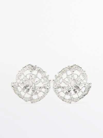 Текстурированные серьги- Заказать в России