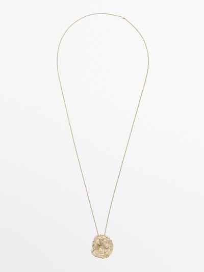 Massimo Dutti Ожерелье с абстрактным подвеской купить с доставкой.