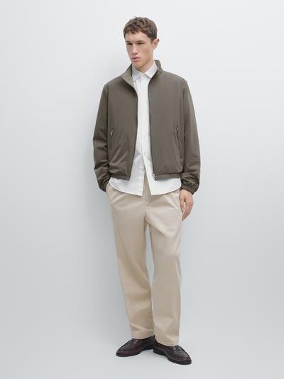 Massimo Dutti Брюки с ластиком из хлопковой смеси купить с доставкой.