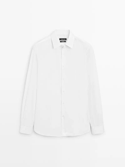 Рубашка из хлопка поплина, слим фит- Заказать в России