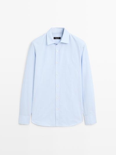 Massimo Dutti Рубашка в полоску из 100% хлопка