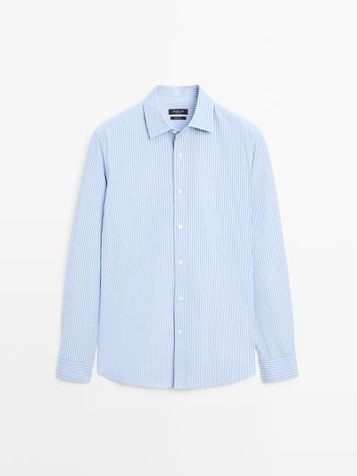 Рубашка из 100% хлопка в полоску