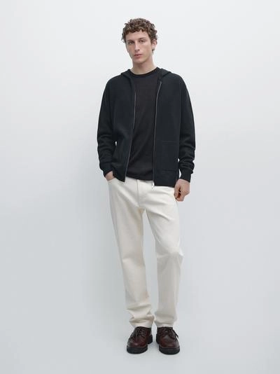 Кардиган с капюшоном на молнии из трикотажа- Заказать в России