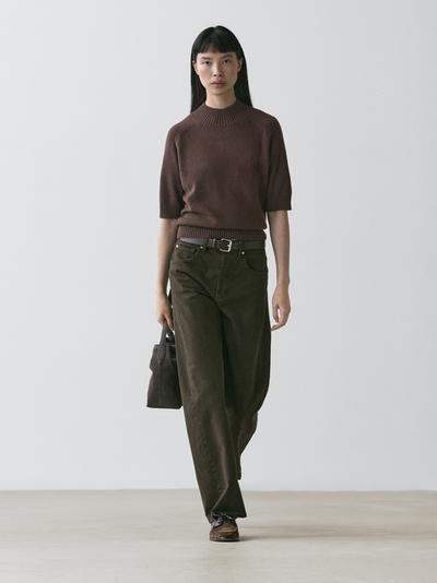 Massimo Dutti Джемпер из смесового хлопка