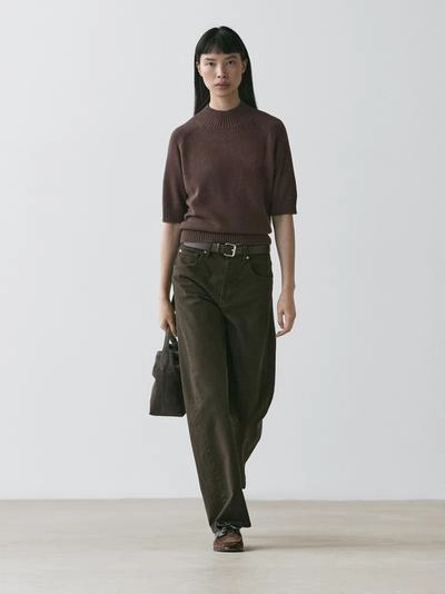 Джемпер из смесового хлопка- Заказать в России