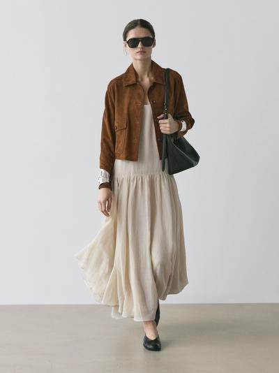 Massimo Dutti Куртка из замши