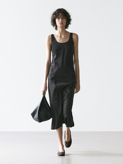 Massimo Dutti Платье мини с круглым вырезом