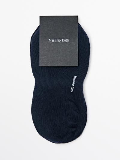 Massimo Dutti Набор из 3 пар невидимых носков из хлопкового смесового материала купить с доставкой.