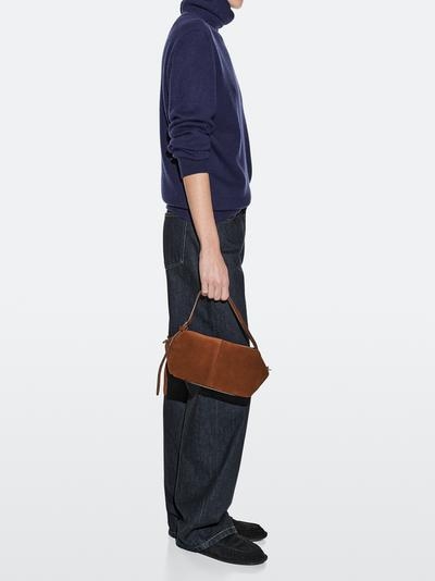 Massimo Dutti Сумочка мини-сэтчел из деликатной кожи