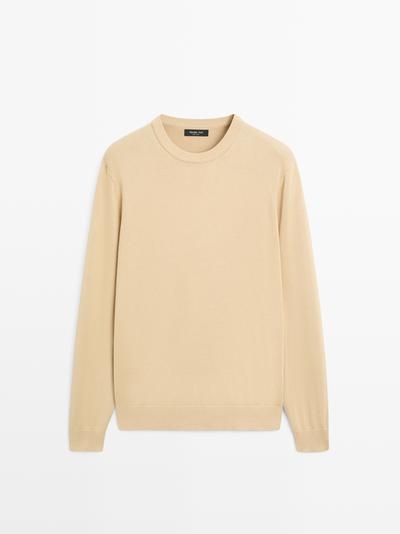 Massimo Dutti Джемпер из хлопково-шерстяной смеси