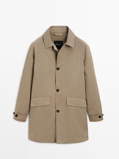 Massimo Dutti Легкое тренчкот с лацканами купить с доставкой.
