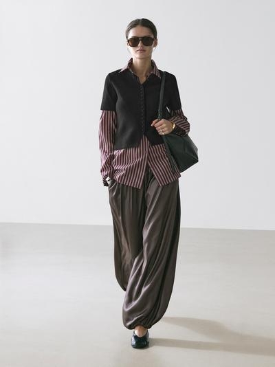 Massimo Dutti Вязаный кардиган из хлопка с короткими рукавами
