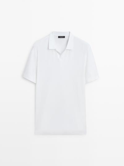 Massimo Dutti Поло из 100% хлопка с короткими рукавами купить с доставкой.