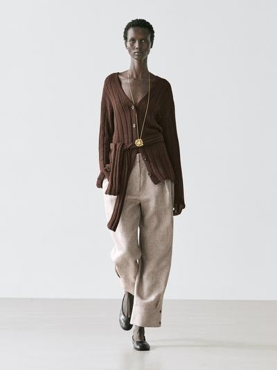 Massimo Dutti Брюки-костюм с деталью пряжки купить с доставкой.