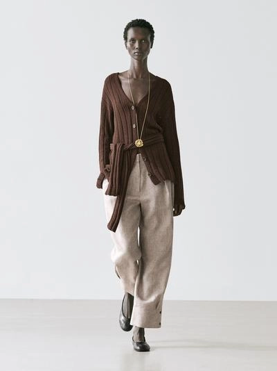 Брюки-костюм с деталью пряжки