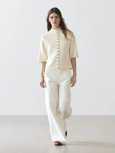 Massimo Dutti Джинсы палазцо с высокой посадкой