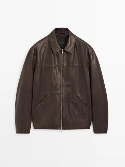 Куртка из овечьей кожи с эффектом нубука- Заказать в России